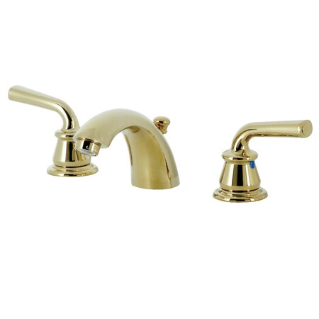 Kingston Brass Mini-Widespread Bathroom Faucet with Pop-Up Drain, Polished Brass KB952RXL